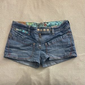 2000’s PARASUCCO LOWRISE SILK LINED SHORT SHORTS‼️